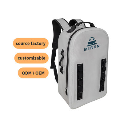 Ba lô chống nước TPU tùy chỉnh 25l Màu xám nhạt cho ngoài trời