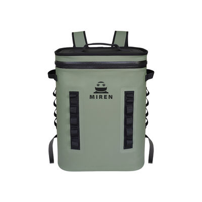 Ba lô làm mát chống rò rỉ Hypalon màu xanh lá cây 25L cho dã ngoại cắm trại
