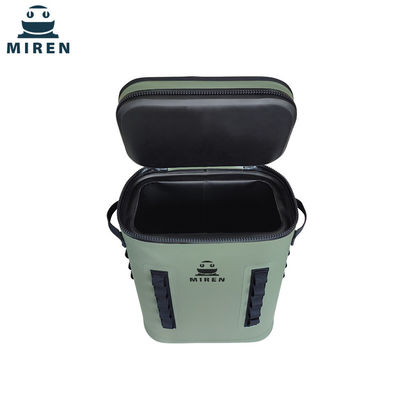 Ba lô làm mát chống rò rỉ Hypalon màu xanh lá cây 25L cho dã ngoại cắm trại