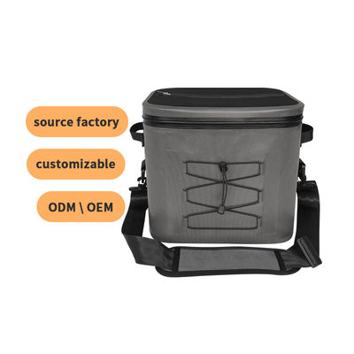 Square 24 Túi làm mát có thể Màu xám đậm cho các hoạt động ngoài trời OEM ODM
