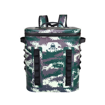 Túi làm mát dã ngoại mềm đa chức năng, Máy làm mát ba lô cách nhiệt Camo để câu cá