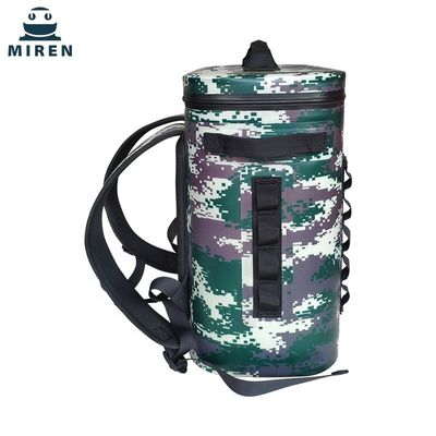 Túi làm mát dã ngoại mềm đa chức năng, Máy làm mát ba lô cách nhiệt Camo để câu cá