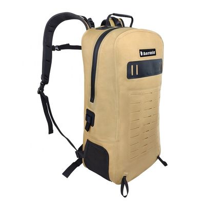 Ba lô đi bộ 25l màu vàng, Ba lô đi bộ chống nước Chất liệu TPU 840D
