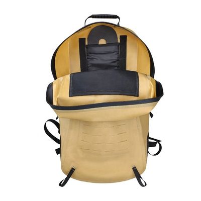 Ba lô đi bộ 25l màu vàng, Ba lô đi bộ chống nước Chất liệu TPU 840D