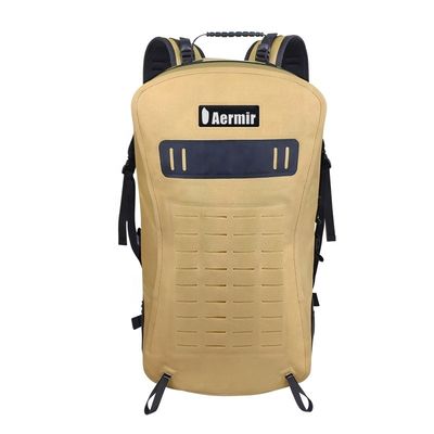 Ba lô đi bộ 25l màu vàng, Ba lô đi bộ chống nước Chất liệu TPU 840D