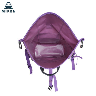 Chất liệu PVC 500D Túi khô chống nước Ba lô Màu tím Dung tích 30L