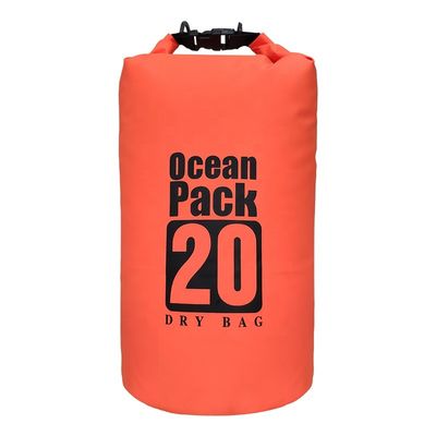 Túi khô chống nước PVC nhẹ có thể gập lại Dung tích 20L cho hoạt động ngoài trời