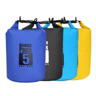 Túi khô chống nước 5L PVC tùy chỉnh để bơi chèo thuyền Lướt sóng