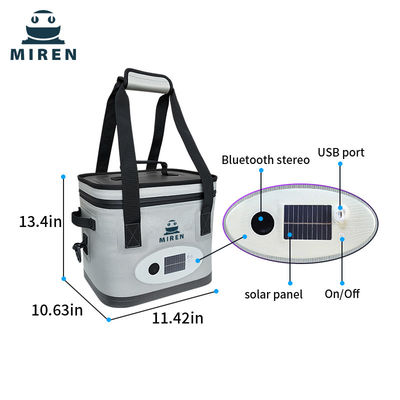 Xu hướng mới Sản phẩm mới! 24 hộp túi lạnh cách nhiệt với âm thanh Bluetooth và ánh sáng xung quanh màu sắc