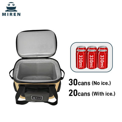 Thùng làm mát 20L có thể tùy chỉnh trong Khaki TPU cách nhiệt và chống rò rỉ chứa tới 30 lon bia hoặc đồ uống