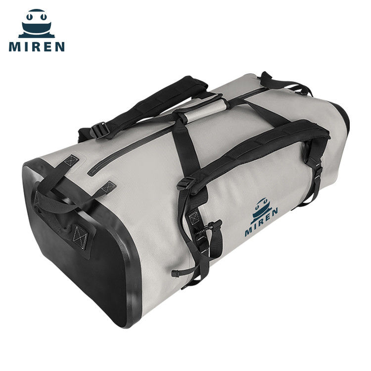 Túi khô chống nước Túi Duffel 70 Lít Màu xám nhạt Chất liệu TPU